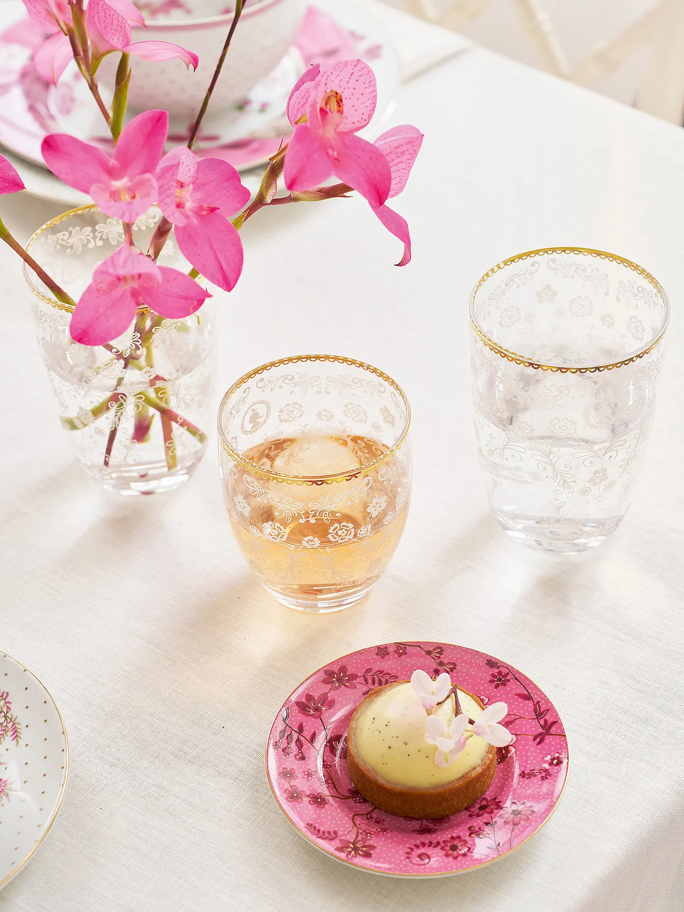 PIP STUDIO | Longdrink Glas 400ml Floral | 